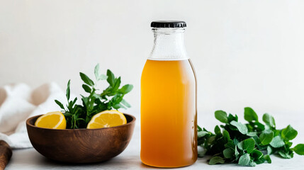 Refreshing Homemade Herbal Lemonade with Fresh Ingredients for Ultimate Hydration