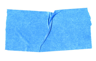 Klebestreifen in blau - Klebeband mit Knicken