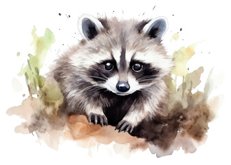 Obraz premium PNG Raccoon animal mammal procyonidae.