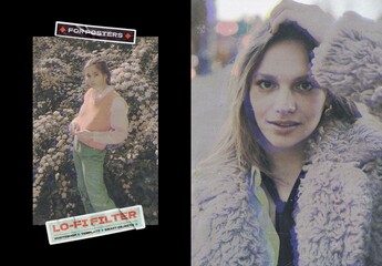 Lo-Fi Filter Poster Photo Effect Mockup