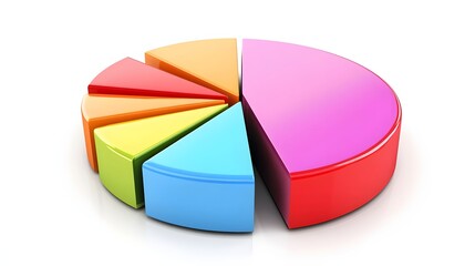 Obraz premium 21. A visually striking pie chart showing the distribution of virtual assistant tasks