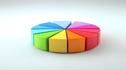 Obraz premium 21. A visually striking pie chart showing the distribution of virtual assistant tasks
