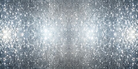 Fototapeta premium Abstract silver foil texture background with glowing light
