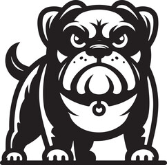 Boxer Dog silhouette vector collection on white background. Dog art work vector illustration.