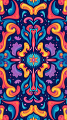 Pattern ornament created by artificial intelligence