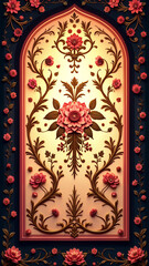 Pattern ornament created by artificial intelligence