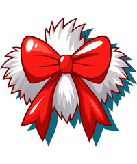 Coquette Christmas Bow Clipart