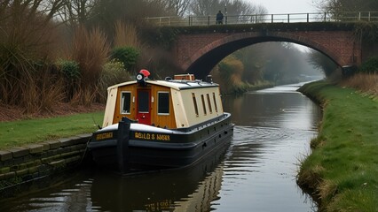 Fototapeta premium canal boat