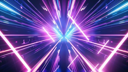 Obraz premium Abstract Neon Lights Background