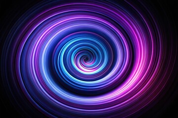 Abstract spiral design on black background