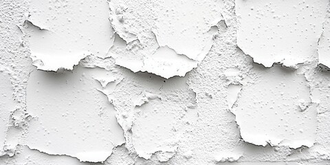 Obraz premium White Peeling Paint Texture, Abstract Wall With Flaking Surface