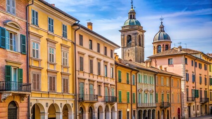 Neighboring buildings architectural diversity in Parma