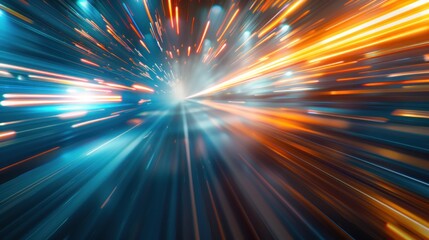 Abstract Light Trails and Speed