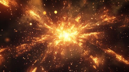 Fototapeta premium Fireworks background with bokeh background. Christmas, new year concept, AI generated image