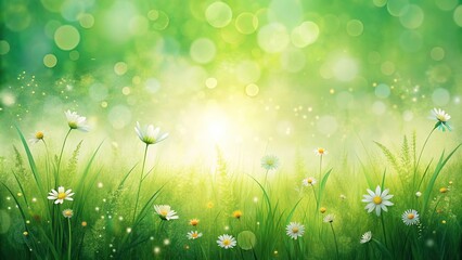 Obraz premium abstract summer meadow texture with flowers