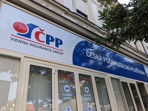 Prague,Czech Republic-October 9 2024: ČPP Vienna Insurance Group (Česk&aacute; podnikatelsk&aacute; poji&scaron;ťovna) is a leading insurance company offering a wide range of life, health, property, and insurance