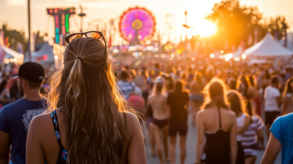 Experience the Magic of Summer Festivals Joy, Music, and Community Amidst Vibrant Crowds and Colorful Displays