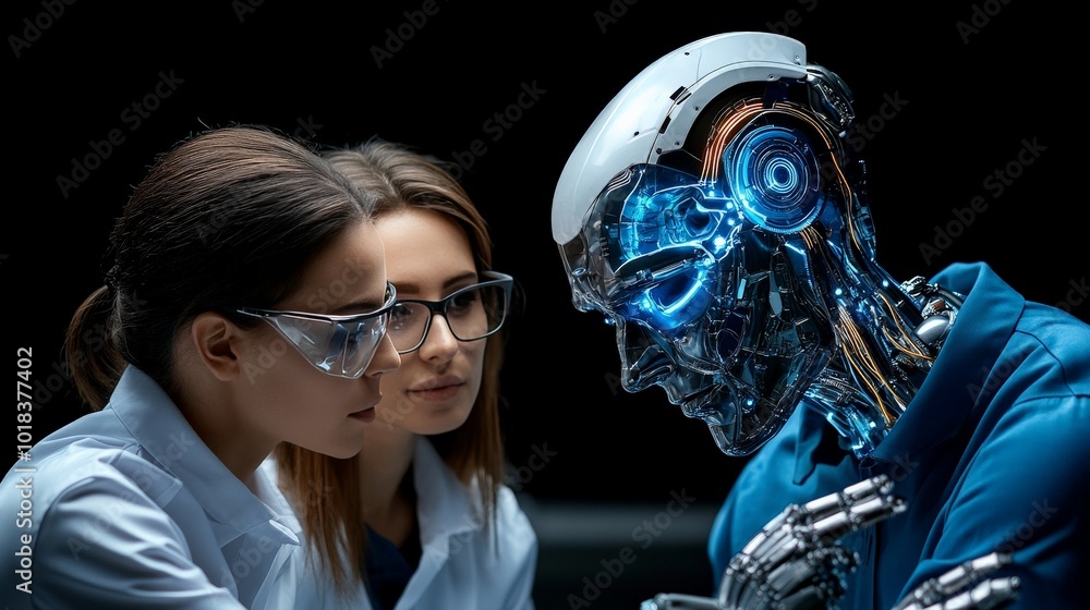 Poster scientists and advanced robot: collaboration in ai research