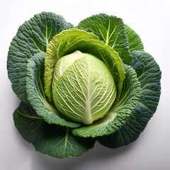 Fototapeta premium cabbage vegetables, isolated on a clean white background