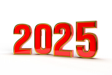 Happy new year 2024 golden 3d numbers with luxury text transparent background