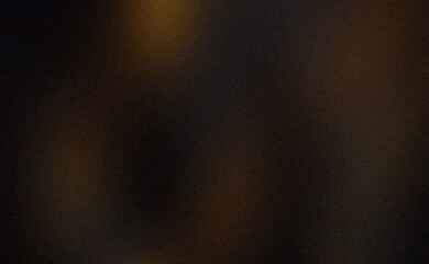 Elegant orange black color spots on dark grainy gradient texture backdrop design. Dark noisy bright color spots, glowing, noise, bright, template, banner, poster, copy space