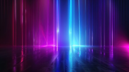 Neon Lights Abstract Background