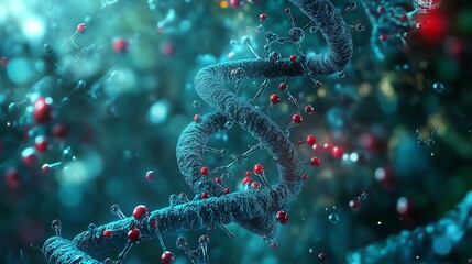 Molecular structure, abstract digital art