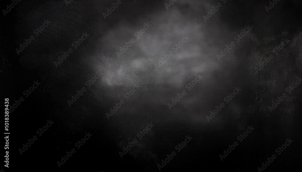 Poster Isolated Ray of Light Breaking Through Darkness and Mist, Creating a Mysterious and Ethereal Atmosphere