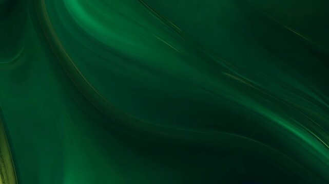 Mesmerizing green waves and shapes flowing in abstract patterns, ideal for St. Patrick's Day celebrations and eco-friendly brand promotion