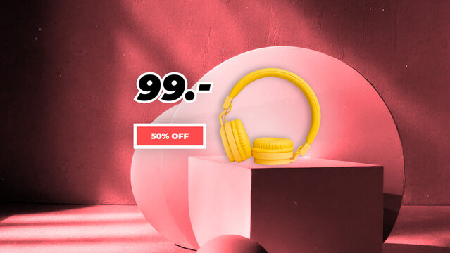 Black Friday Minimal 3D Objects Slideshow 360