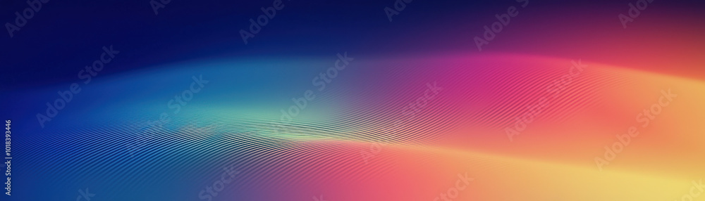 Poster vibrant abstract background featuring smooth waves of color blending seamlessly, perfect for creativ
