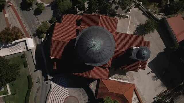 City of Kavala, Northern Greece, Aerial view with the city of Kavala in northern Greece, ancient aqu