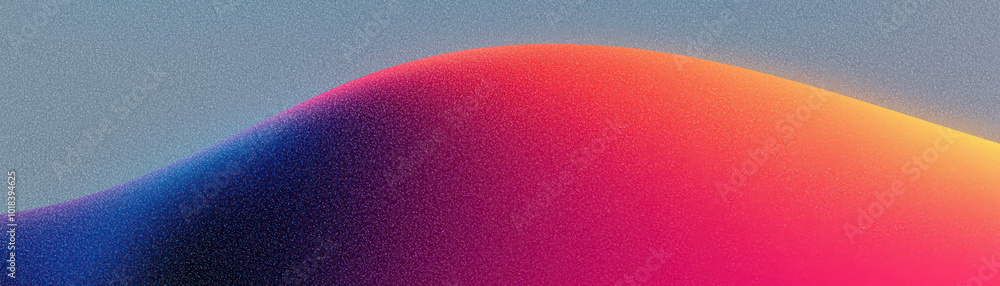 Poster vibrant abstract wave pattern showcasing a blend of colors, ideal for backgrounds, wallpapers, or de