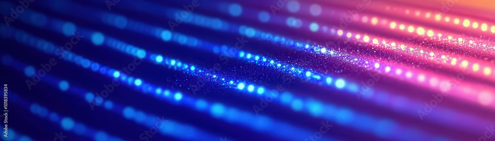 Poster vibrant abstract background with colorful light streaks and shimmering particles, perfect for techno