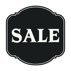 vintage emblem retro sale discount sticker shopping vector illustration template design