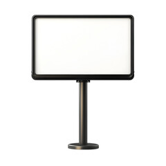 Fototapeta premium Blank advertising billboard, white isolated background transparent background
