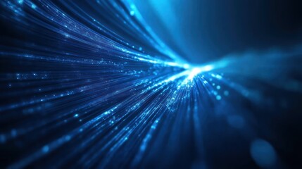 Obraz premium Abstract Blue Light Streaks