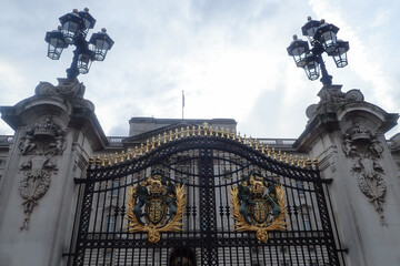 Crest on a rod iron gate