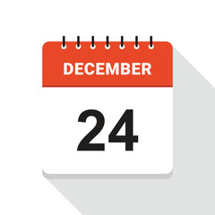 December 24 Calendar Date icon