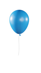 blue balloon isolated on white