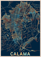 Calama Chile City Map