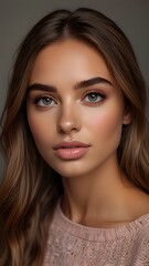 Obraz premium Radiant Portrait of a Woman in Natural Light