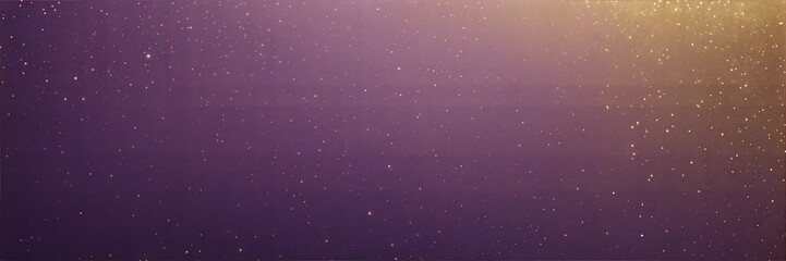 Fototapeta premium Purple and gold glitter texture on gradient background