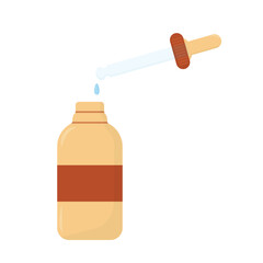 beauty serum vector. Skincare. flat design