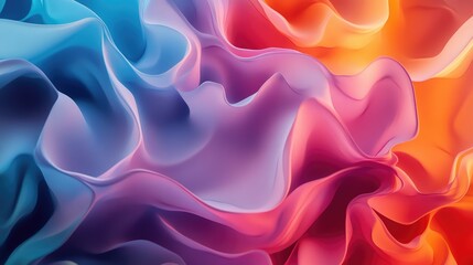 Fototapeta premium Dynamic gradients of warm and cool hues, creating a modern artistic design.