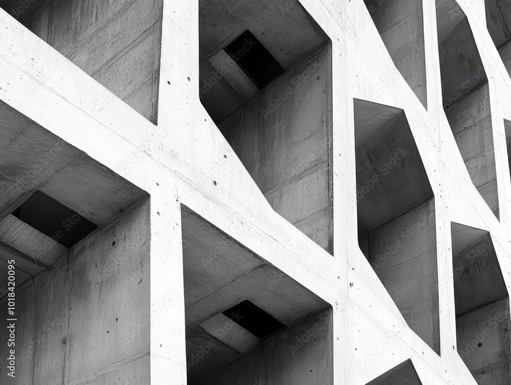 Poster the close-up view of a ventilated facade made of triangles reveals a mesmerizing abstract architectu