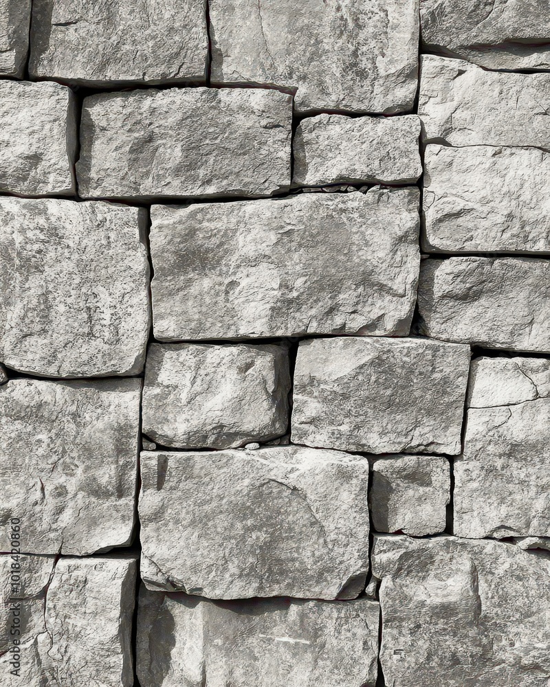 Poster the abstract architectural detail of a stone block facade features a minimalist urban texture and cl