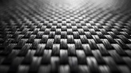 Fototapeta premium Intricate Close-Up of Carbon Fiber Weave Pattern