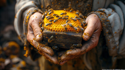 Rural Woman Managing a Beekeeping Farm	