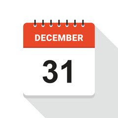 December 31 Calendar Date icon